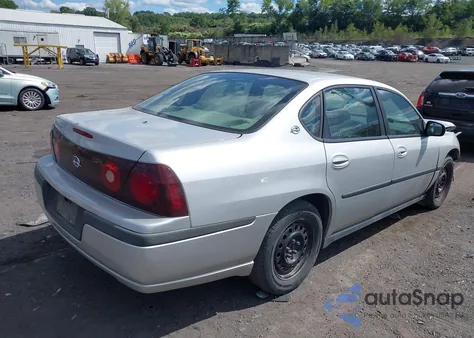 2002 Chevrolet Impala from USA, damaged, VIN 2G1WF52E629125911